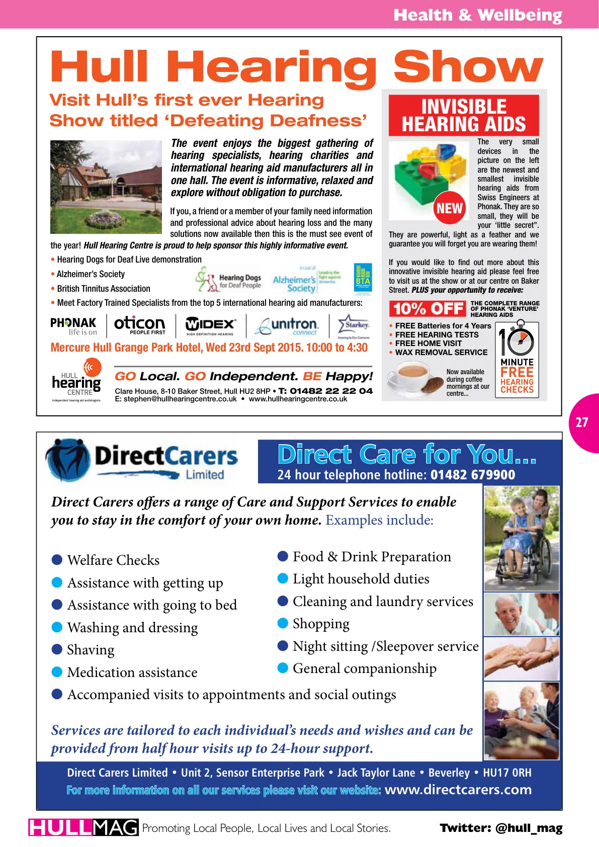 Hull Magazine — September 2015 — Page 27 of 36